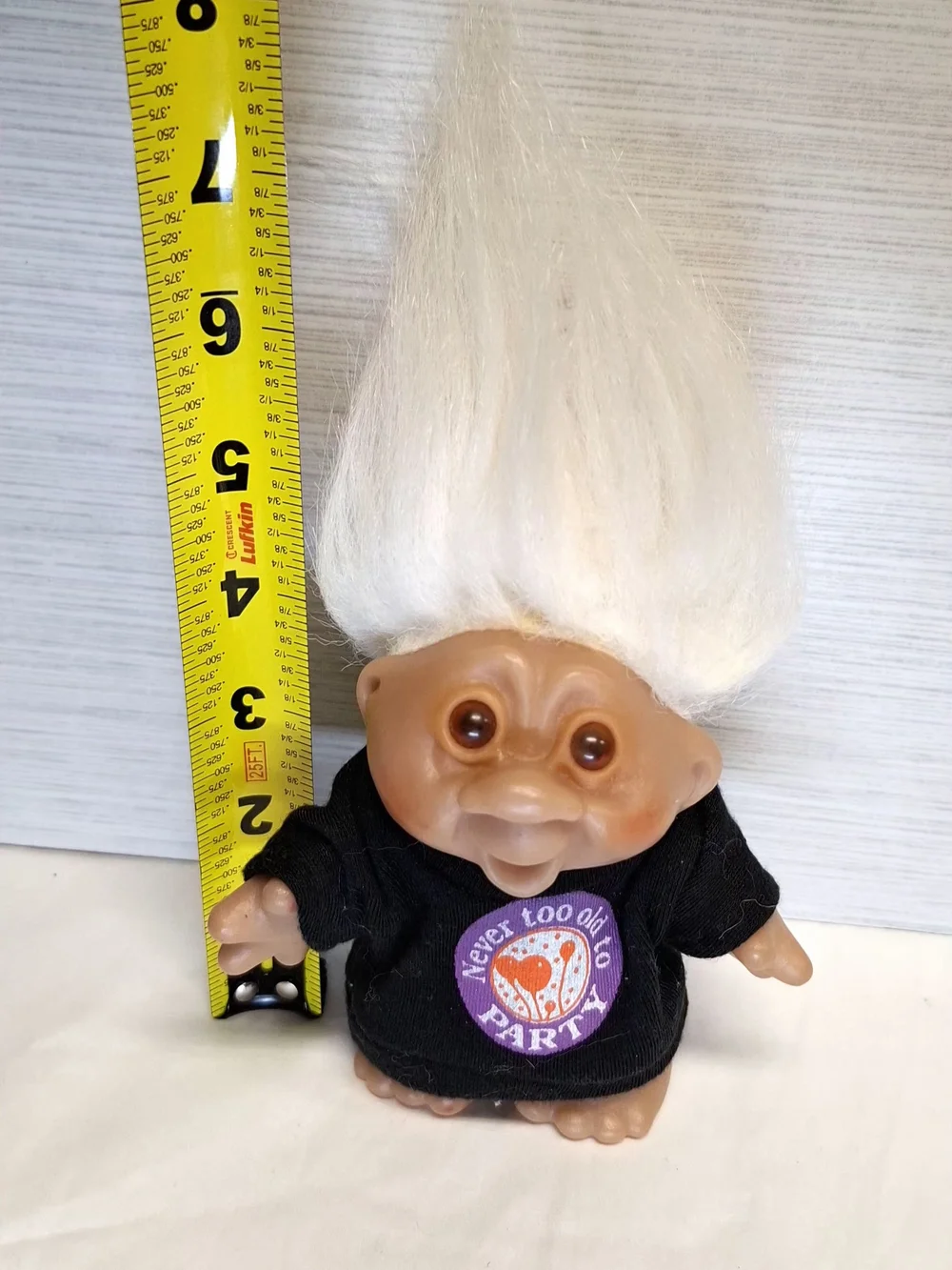 Vintage Troll Doll Dam Retired & Loving It White Hair 5